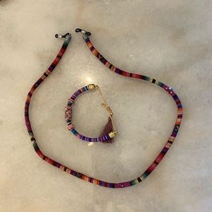 NWOT Glasses Holder Strap with Matching Bracelet